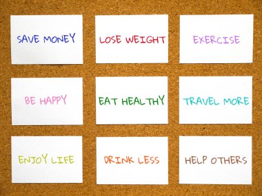 Yeni yıl kararlarının listesi 