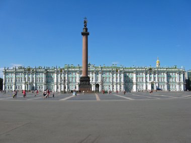 Saint Petersburg 'daki saray meydanı. Rusya.
