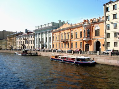 Saint Petersburg Moika nehirde. Rusya.