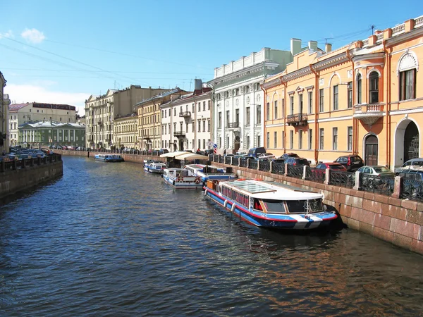 Moyka rivier in Sint-Petersburg. Rusland. — Stockfoto