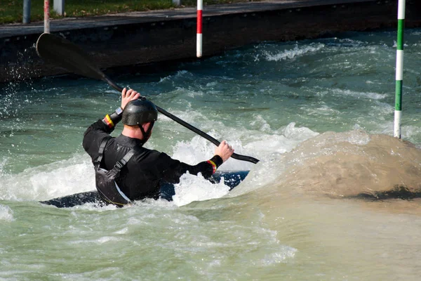 Canoe Slalom in Eiskanel in Augsburg