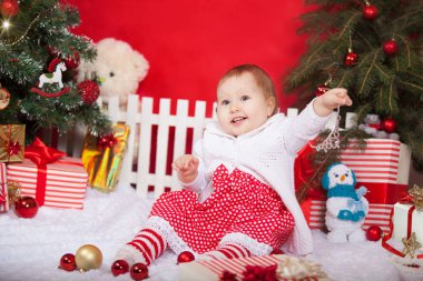 Noel iç mutlu bebek