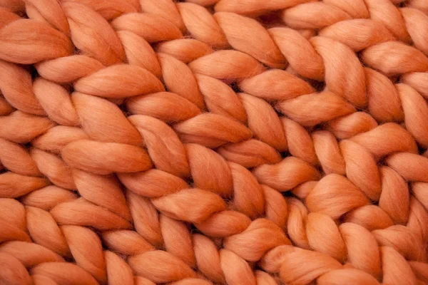 Das Stricken von Decken aus Merino. — Stockfoto