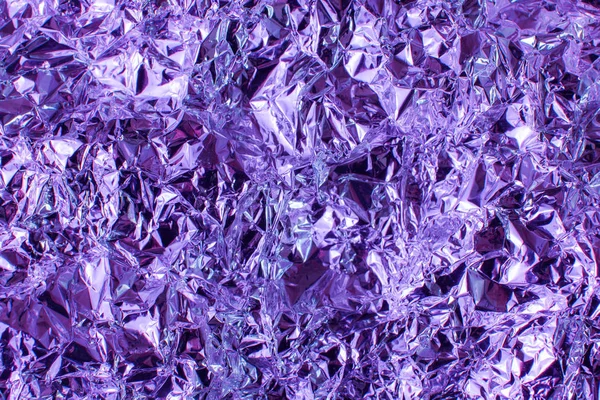홀로그램 무지개 빛깔의 금속 호 일 여러 colors.purple 텍스처 주름된 추상 호 80 일 텍스처의 진짜 홀로그램 배경 — 스톡 사진