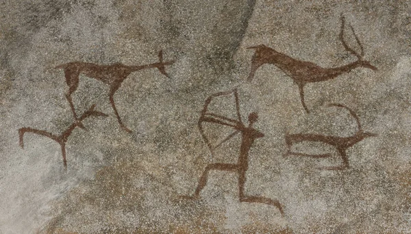 bir mağarada çizim