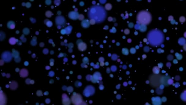 Moving blue particles — Stock Video