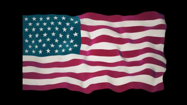 Amerikai zászló lassú integetett Matt