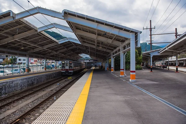  Park platformu, tobu-nikko Japonya tren .