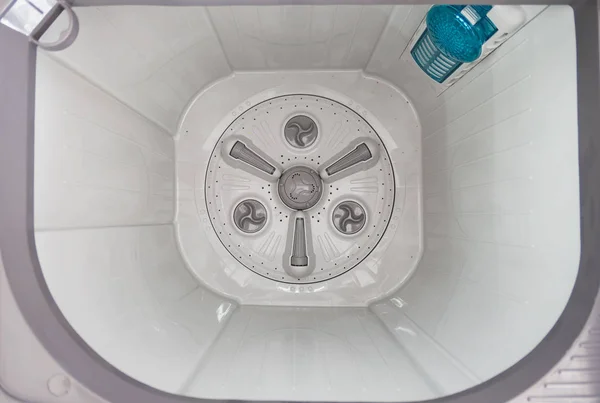 Top view inside  Washing machine — Stock Photo, Image