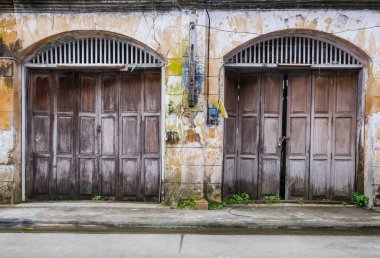 Arka plan için eski bina vintage tarzı 