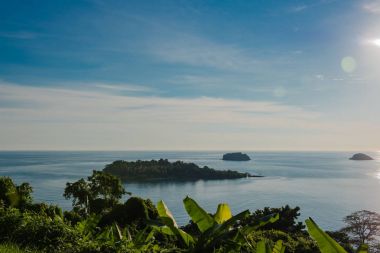 Güzel gökyüzü ve deniz, mükemmel gökyüzü ve su