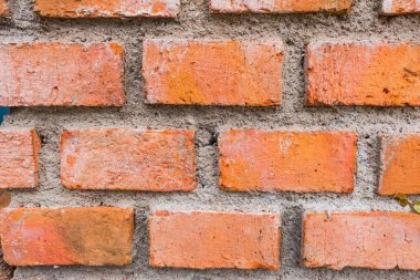 Turuncu tuğla duvar duvar kağıdı için. yüzey, doku 