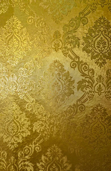 Patrón tailandés Arte Dorado (Lai Thai) Fondo y Papel pintado Textura. Arte tradicional tailandés —  Fotos de Stock