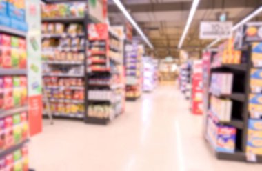 görüntü bulanıklık süpermarket veya alışveriş merkezi arka planı için.