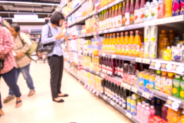 Gambar Kabur Abstrak Supermarket Atau Pusat Perbelanjaan Untuk Latar Belakang — Stok Foto