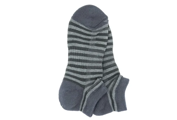Шкарпетка Ізольована Білому Тлі Файла Відсічним Контуром — стокове фото