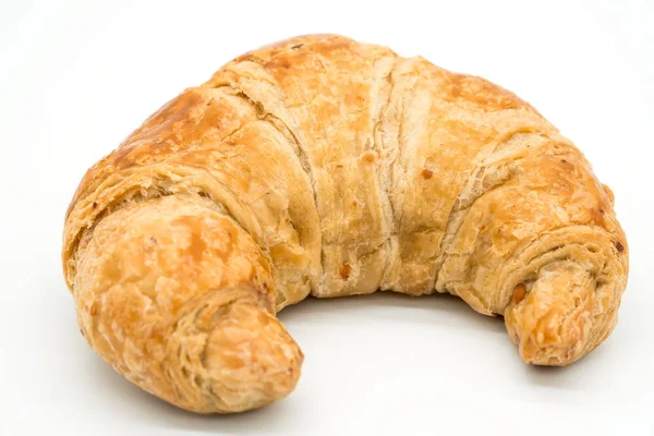 Croissant Fresco Aislado Sobre Fondo Blanco — Foto de Stock