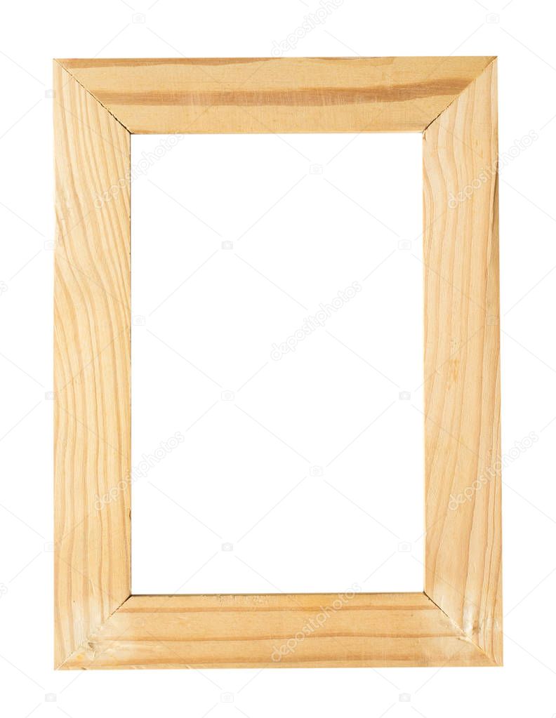 Picture frame wood isolate