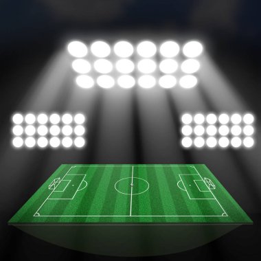 Futbol Stadyumu, futbol topu yeşil Stadı