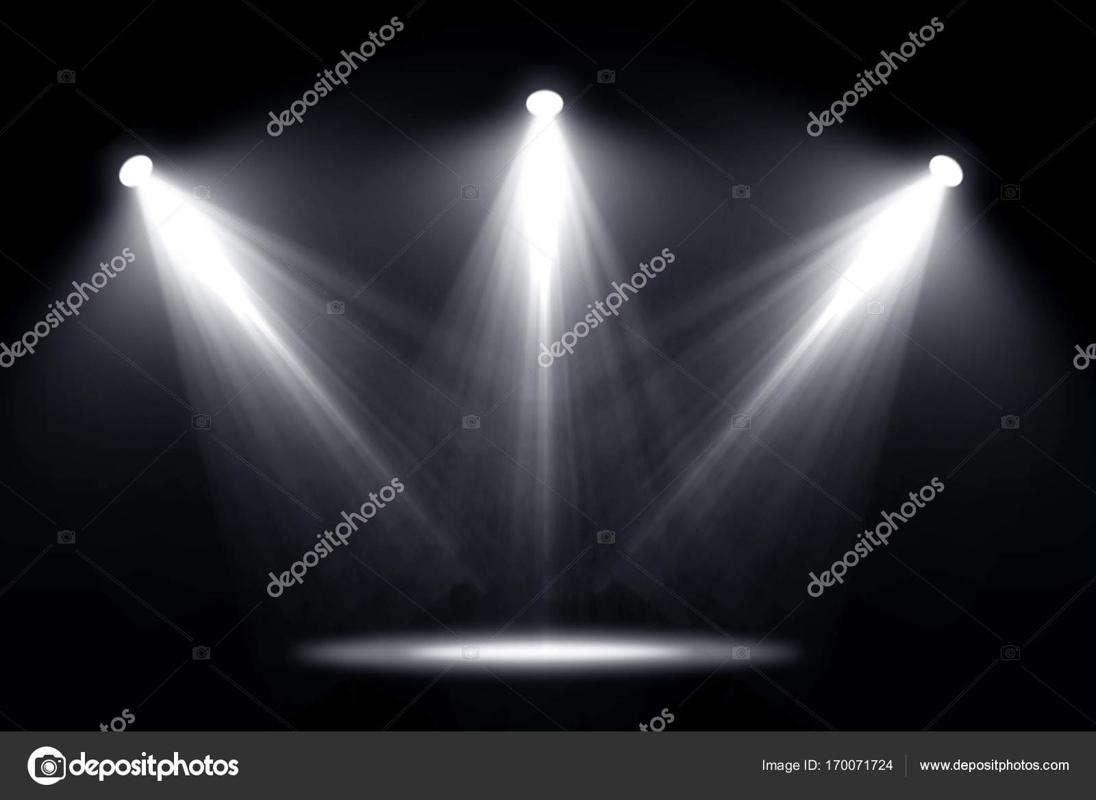Spotlights light on black background. Stock Photo by ©releon8211 170071724