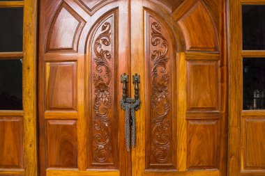 ahşap kapı arka plan kilitli