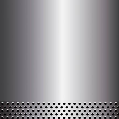 Metal arka plan var mesajı için boş bir yer.