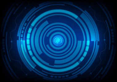 Soyut geleceğin teknolojisi kavramı arka plan.