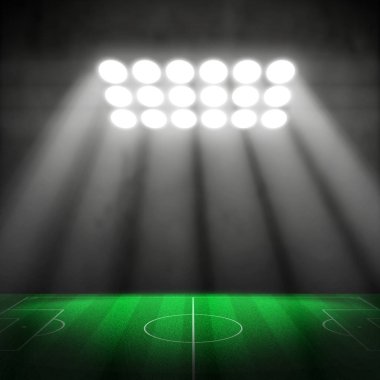 3D Futbol Stadyumu, futbol topu yeşil Stadı