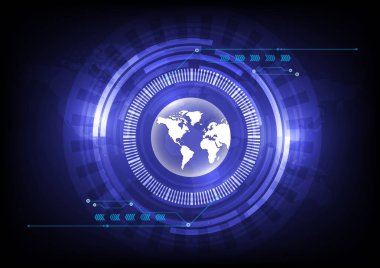 Arka plan dijital küresel teknoloji