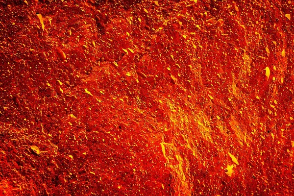 Calor rojo agrietado textura del suelo después de erupción volcán —  Fotos de Stock