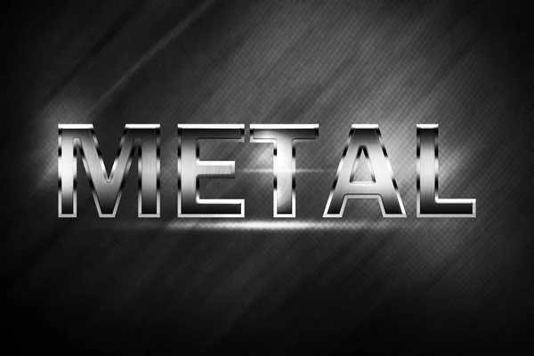 Metallbuchstaben und Symbole — Stockfoto