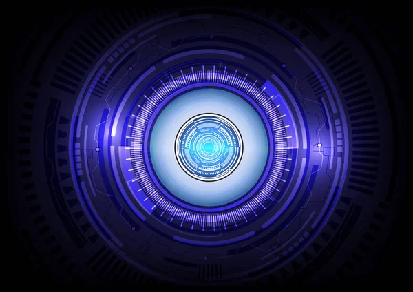 Auge blau abstrakte Technologie Hintergrund. — Stockfoto
