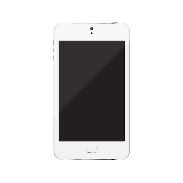 Smartphone isolato su sfondo bianco — Foto Stock