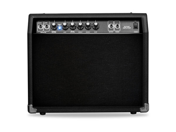 Guitar amp paintings isolated on white background