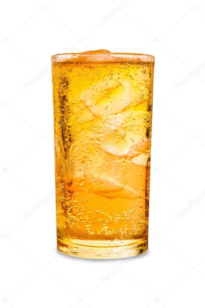 Cool beer isolated on white background