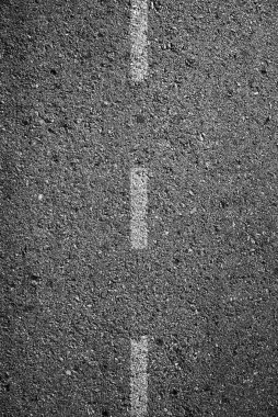 3D yeni asfalt beyaz Kesikli çizgi ile doku