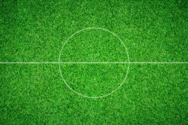 Futbol alanında Merkezi ve topu üstten görünüm geçmiş