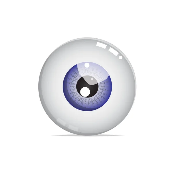 Piękny niebieski oko piłka — Zdjęcie stockowe