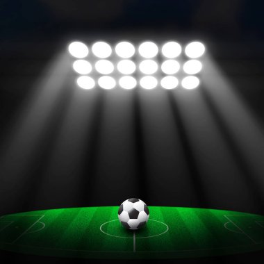 Futbol Stadyumu, futbol topu yeşil Stadı