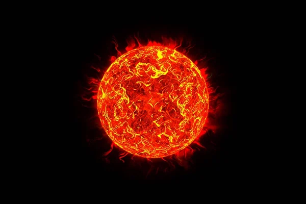 Velká hvězda slunce v prostoru — Stock fotografie