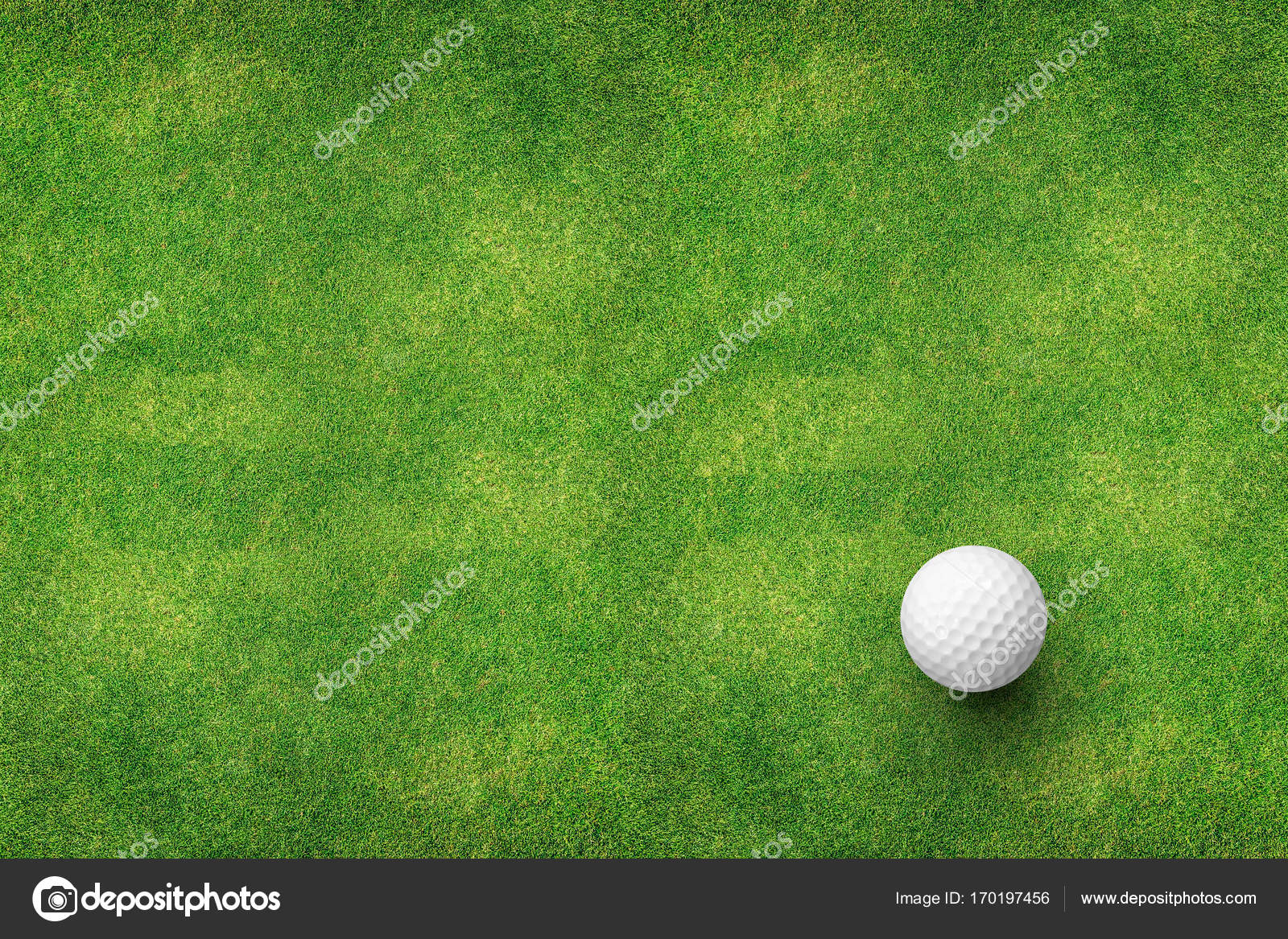 Golf ball on grass top view Stock Photo by ©releon8211 170197456