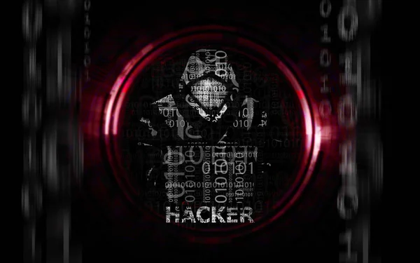Karanlık adam izole hoodie ile laptop düz erkekte hacker
