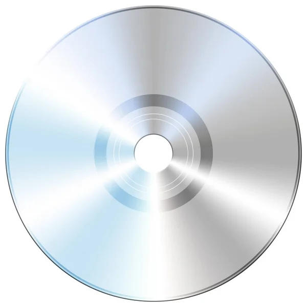 Compact disc isolato su sfondo bianco — Foto Stock