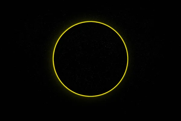 Fondo científico abstracto - eclipse completo, agujero negro . — Foto de Stock