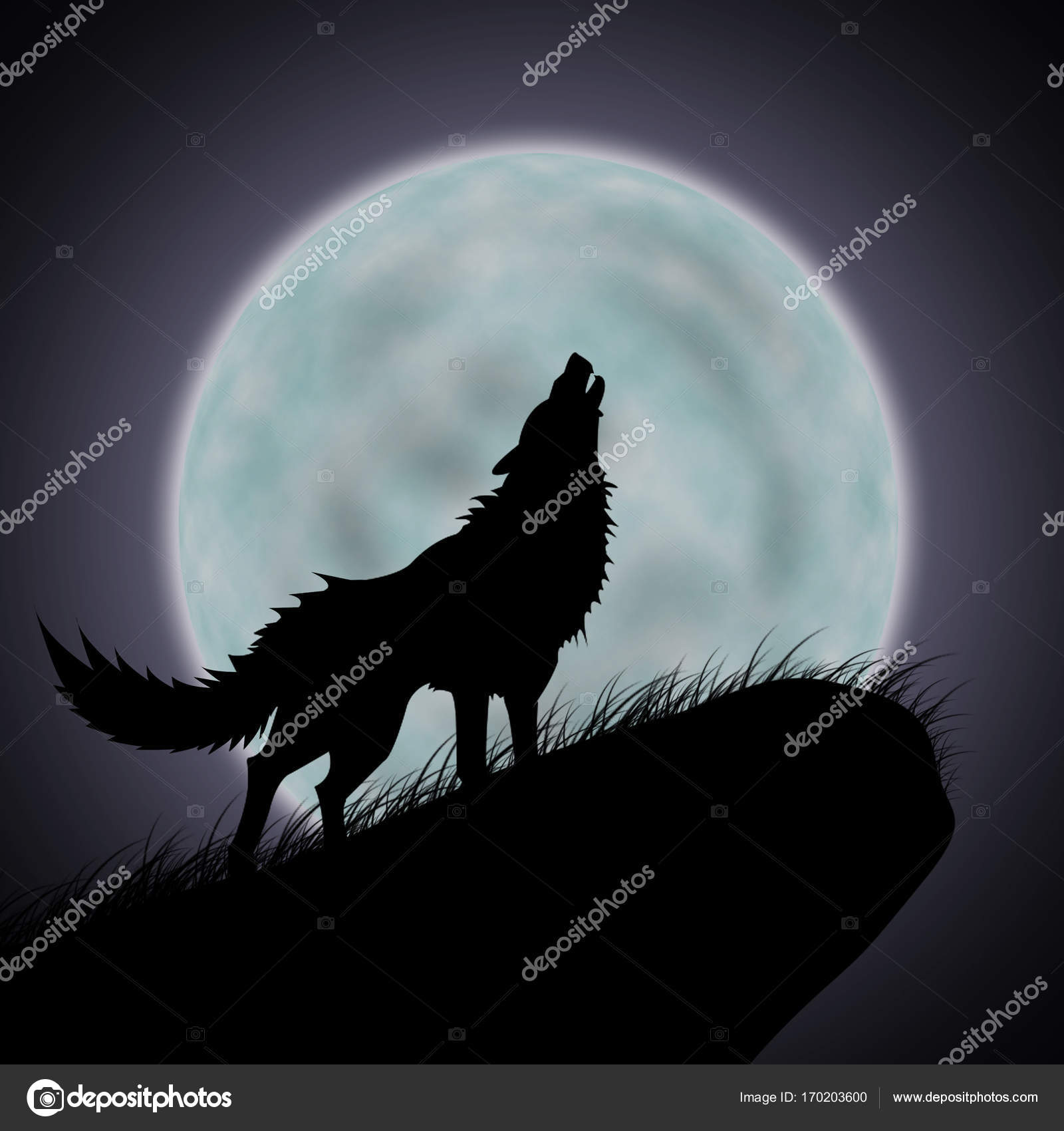 Por Qué Los Lobos Aúllan A La Luna ᐈ Lobo Aullando Imágenes De Stock Fotos Lobos Descargar En