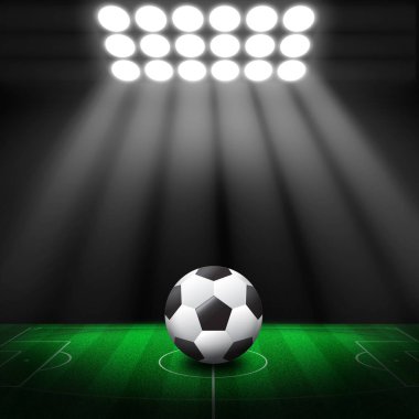 Futbol Stadyumu, futbol topu yeşil Stadı