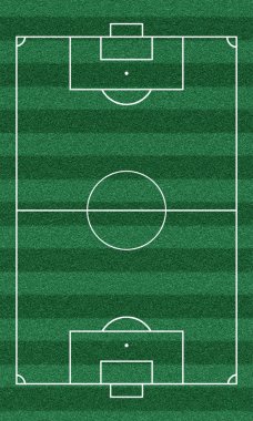 Futbol alanının Üstten Görünüm