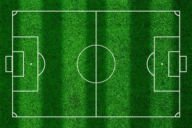 futbol sahası üstü görünümü