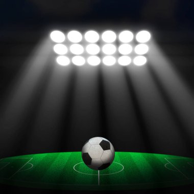 Futbol Stadyumu, futbol topu yeşil Stadı