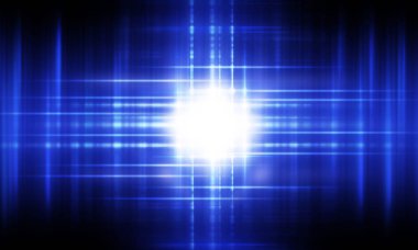 Soyut mavi ışık aydınlatma